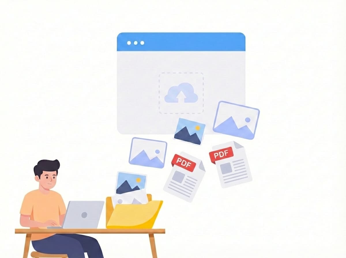 ステップ1: 管理画面で展示物の参考資料を登録する操作画面